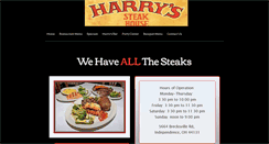 Desktop Screenshot of harryssteakhousecleveland.com